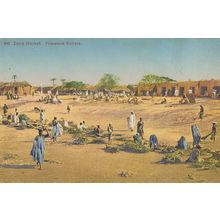 Zaria Market Croatia Antique Croatian Postcard
