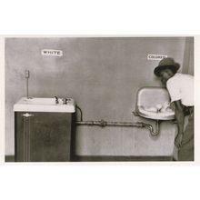 Racial Segregation 1950s Slave Apartheid North Carolina USA Photo Postcard