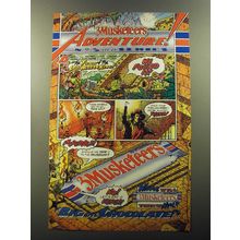 1992 3Musketeers Candy Bar Ad - 3Musketeers Adventure! No 5 in a series