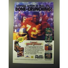1992 Arena Super High Impact Video Game Ad - Football action so real