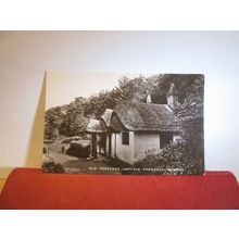 OLD THATCHED COTTAGE, FRENCHAY, BRISTOL unused antique postcard RP by WHS =