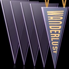 Gueevin 12 X 30 Inches Pennant Holder Clear Hard Rigid Plastic Pennant Flag Fram