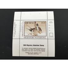 ICOLLECTZONE US 1990 Washington WA5 Booklet Pane Duck Stamp VF NH