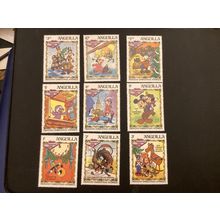 ICOLLECTZONE Anguilla 547-555 XF NH Disney