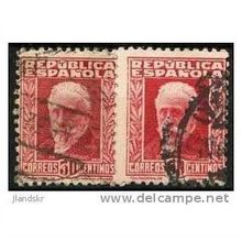 1931 Michel 623I+623II - fine used (o) - with and without control number