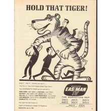 eastman tv 1965 hold that tiger television marketing rep vintage ad