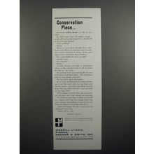 1965 Merrill Lynch Brokers Ad - Conservation Piece