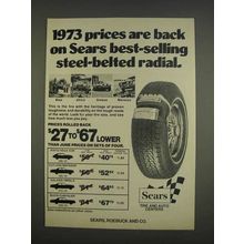 1976 Sears Tires Ad - Best-Selling Steel-Belted Radial