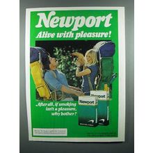 1978 Newport Cigarette Ad - Alive With Pleasure