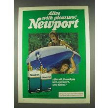1978 Newport Cigarettes Ad - Alive with Pleasure