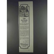 1980 Sebastiani Wine Ad - 1980 Has Finally Arrived