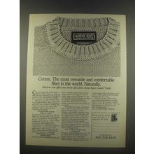 1985 Lands' End Fashion Ad - Cotton Most Versatile