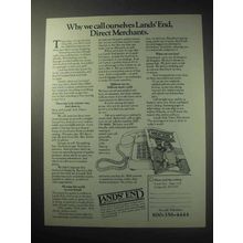 1985 Lands' End Fashion Ad - Diret Merchants