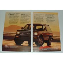 1987 Chevrolet S-10 Blazer Ad - Origin of Species