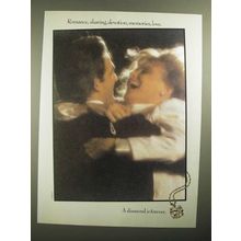 1987 De Beers Diamonds Ad - Romance, Sharing Devotion