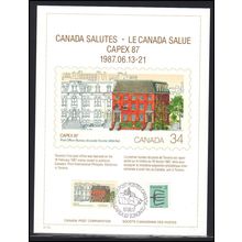 Card Event Cancel 87-06-17 Canada 2 Stamps CAPEX '87 Box0067
