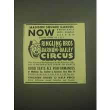 1945 Ringling Bros and Barnum & Bailey Circus Advertisement