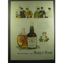 1948 Haig & Haig Scotch Advertisement - Don't be Vague say Haig & Haig