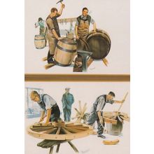 Beer Cider Making Barrel Barrels Barrelmaking Wheelwrights 2x Postcard s