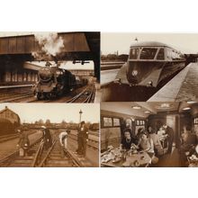 Avon Anglia Train WW2 Women Working On Track Restaurant 4x Postcard s