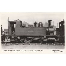 Caen Train at Southampton Docks in 1934 Train Railway Postcard