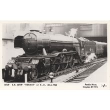 M169 E. R. 60109 Hermit at KX in 1962 Train Railway Postcard