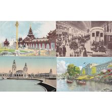 The Palace Of Engineering Burmese Australian 4x Empire Exhibition Postcard s