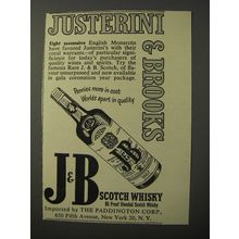 1953 J&B Scotch Ad - Justerini & Brooks Eight Successive English Monarchs