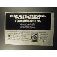 1971 General Electric Potwasher Dishwasher Ad - The way we build dishwashers