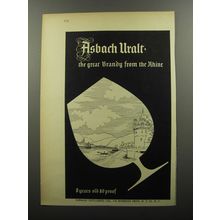 1956 Asbach Uralt Brandy Ad - Asbach Uralt the great Brandy from the Rhine