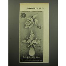 1955 Schlumberger Jewelry Ad - Shown Actual Size