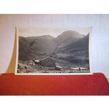BLACK SAIL HUT & GREAT GABLE, LAKE DISTRICT CUMBRIA used postcard RP 1940 pm =
