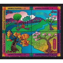 UN Vienna Conference on Environment and Development Block of 4 1997 MNH