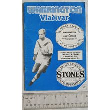 1988 programme Warrington v. Castleford