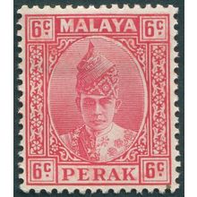 Perak 1939 6c scarlet SG109 unused