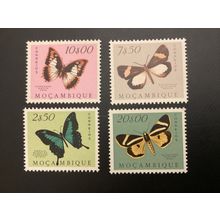 ICOLLECTZONE Mozambique 375, 381-3 VF hinged butterflies