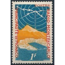 Monte Carlo Radio Station: 1fr - Monaco 1951 - NM H - MiNr 448