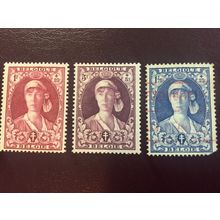 ICOLLECTZONE Belgium B111-113 VF hinged 1.75 No gum