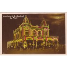 ED 452 SS BLACKPOOL -THE CASINO BY NIGHT PRINTED POSTCARD