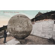 ED 464 SWANAGE - THE GREAT GLOBE. PRINTED POSTCARD.