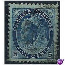 Canada 1899 SG157 5c Slate Blue Fine Used