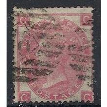 1865 SG92 3d Pale Rose Plate 4 Wmk Emblems Good/Fine Used Check Letters "CC".