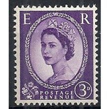 1960 SG615 3d Deep Lilac Wilding Wmk Crowns Phosphor Unmounted Mint.