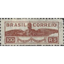 BRAZIL, Monument to Santos Dumont in St.Cloud, France, brown 1933, 100reis