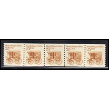 2136 25c Bread Wagon Very Fine MNH Dry Gum PNC 2/5 KA9102