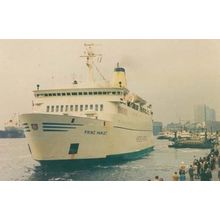 SS Prinz Hamlet Ship At Harwich In 1976 Souvenir Photo Postcard