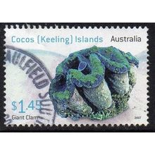 Cocos (Keeling) Islands 2007 Living Shells - Giant Clam $1.45 Used