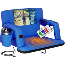 Alpcour Reclining Heated Stadium Seat with Armrests[ ]
