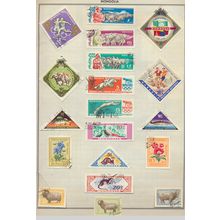 Mongolia Stamps, 26 Different, Mostly CTO, Mostly 1960's Issues, Scans of All