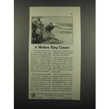 1919 AT&T Telephone Ad - A Modern King Canute